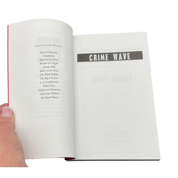 Vintage Crime Wave Signed By James Ellroy Uncorrected Proof Paperback 1999 EUC - Picture 6 of 8